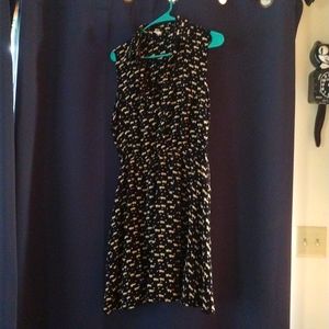 Cat Print Dress
